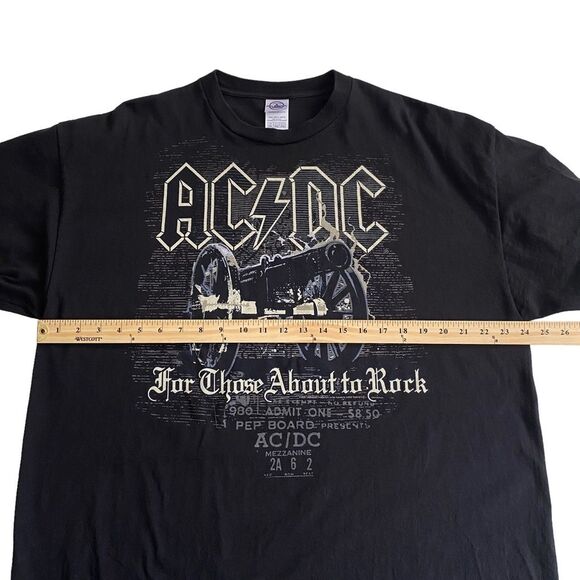 AC/DC ACDC For Those About To Rock Band Tee Black Short Sleeve Sz 2XL - Picture 3 of 8